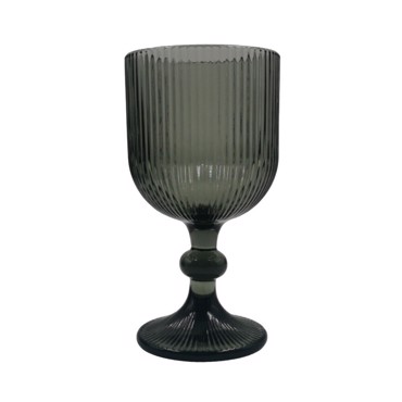 Cryspo Trio Σετ 6 Τεμαχίων Ποτήρι Νερού Γυάλινο Κολωνάτο Noris Smoke 350ml 5250453